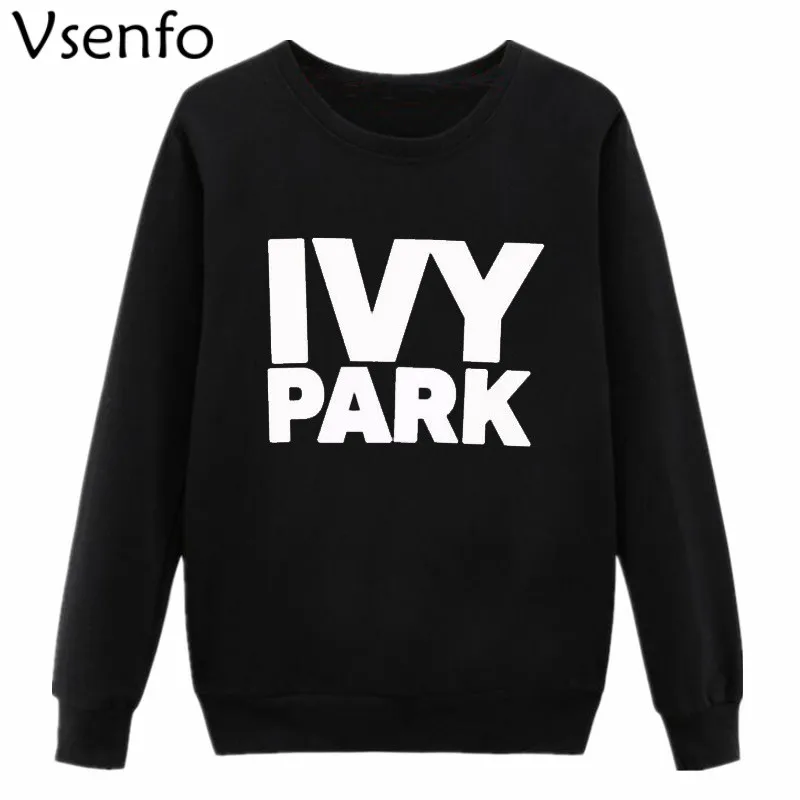 Vsenfo Beyonce вентиляторы толстовки для женщин свитшот с принтом в виде надписи Ivy Park свитшоты Женские повседневные топы Sudadera Mujer