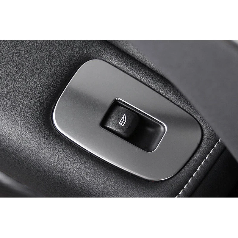1set Steel Interior Door Window Lift Regulator Cover Trim for Volvo XC60 2018