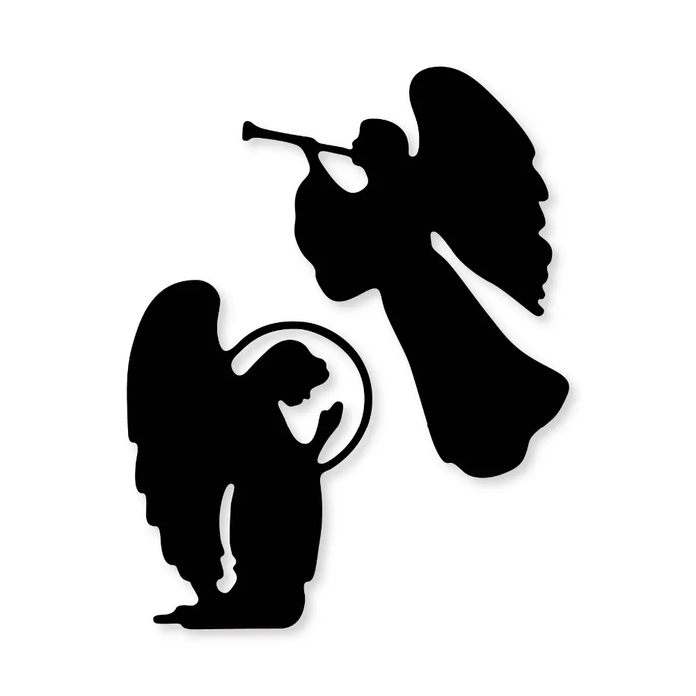 

2 Praying Angel Border 85*67mm Metal Cutting Dies Scrapbooking Album DIY Card Craft Embossing Die Cuts New 2019 Arrival
