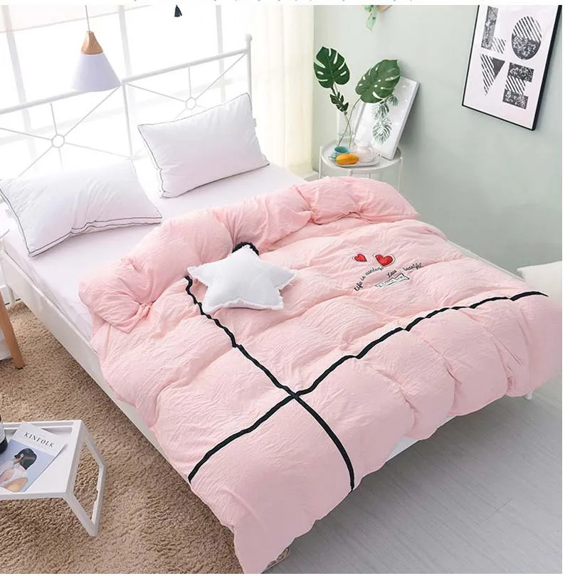 

2017 new Fashion fold Twin full queen king size quilt cover/Single double Duvet Cover bedding Home Textiles