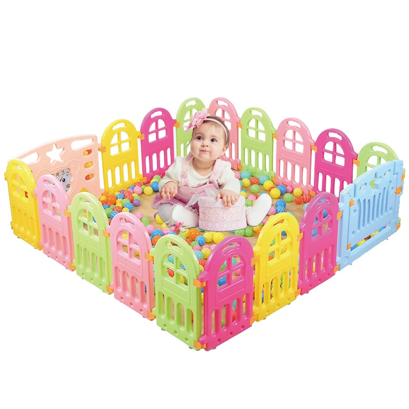 Baby Playpen Plastic Fencing For Children Indoor Game Play Yard Safety Barriers For Children Protector For Kids Pool Of Balls
