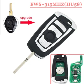 

Free shipping (1piece) Remodling HU58 Flip Remote key 315MHZ With PCf 7935 chip for BW EWS with good quality