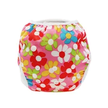 Новинка года, милые подгузники для плавания для маленьких мальчиков и девочек, многоразовые трусики с принтом, моющиеся трусики для бассейна, 10-40 фунтов на лето