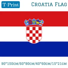 Флаг Хорватии 90*150 см/60*90 см/40*60 см/15*21 см 3x5ft для Кубка мира/Национальный день/Олимпийские игры