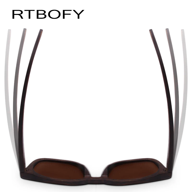 Rtbofy солнцезащитные очки с деревянной оправой для мужчин и женщин, Бамбуковая оправа, Eyeglasse солнцезащитные очки с поляризированными стеклами очки Винтаж дизайн оттенков UV400 защиты