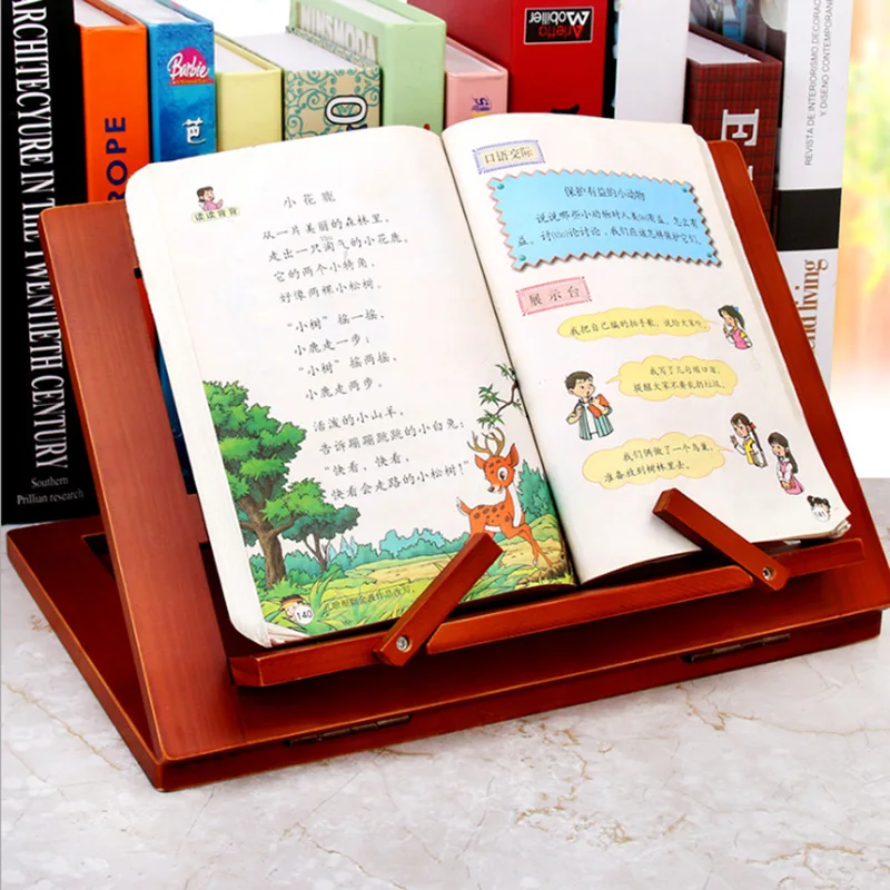 

Wooden reading rack reading bookshelf bookstand bookholder reading rack laptop tablet holder cookbook holder IPAD reading rack