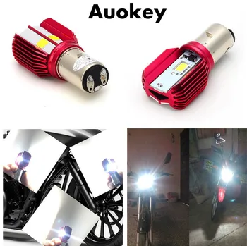 

Krator LED 16W BA20D 6500K Ceramics Bulb Motorcycle Moto Bike Hi/Lo Headlight Fog Light ATV DC12V