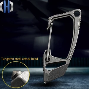 Stainless Steel Multi-function Key Ring Men And Women Self-defense Weapons Supplies Outdoor Car Shackle EDC Safety Buckle Stainless Steel Multi-function Key Ring Men And Women Self-defense Weapons Supplies Outdoor Car Shackle EDC Safety Buckle