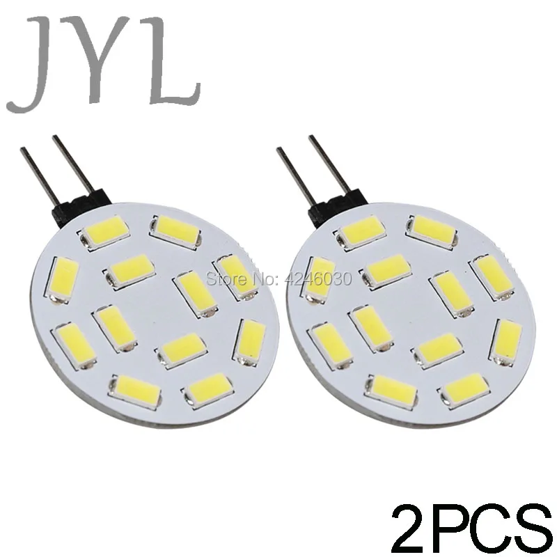 2 шт. супер яркий G4 LED 12 SMD 5630 чистый белый шкаф RV лампа 1 Вт|Светодиодные лампы и