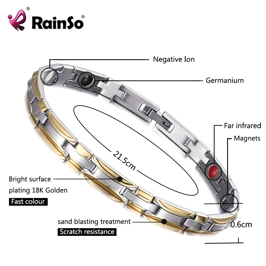 Online Pulseras de la salud de la Bio energía 2019 pulseras y brazaletes de la manera Simple de las mujeres pulsera joyas de germanio para la artritis