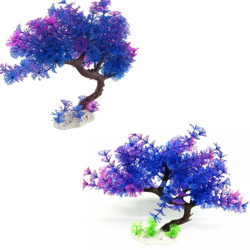 

Happy Sale hot selling Aquarium Decorative Landscape Plastic Fish Tank Aquarium Accent Underwater Plant