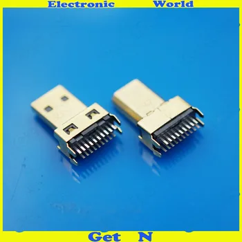 

20pcs MICRO HDMI 19P Male Jack Socket Plywood HDMi Tablet HD Connector interface