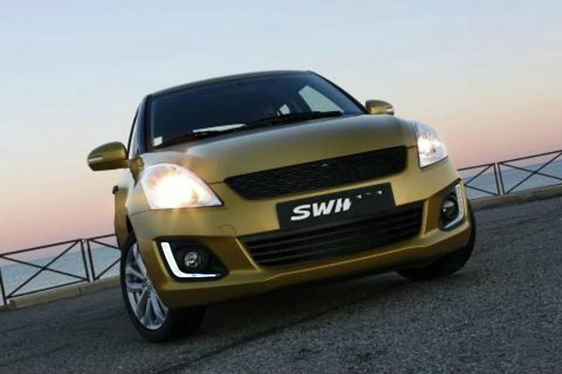 Автомобильный мигающий 2 шт. для Suzuki Swift Автомобильный светодиодный DRL для вождения дневных ходовых огней белый автомобильный Стайлинг противотуманная фара крышка