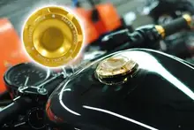 2015 New Motorcycle CNC RC Gold Fuel Tank Gas Cap Fit For 1996-2014 Harley Sportster Dyna Touring Softtail