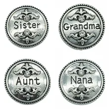 Модные красивые горный хрусталь слова шаблон мама/Nana/бабушка 18 мм Кнопки Fit оснастки браслет оснастки ювелирные изделия оптом kz3177