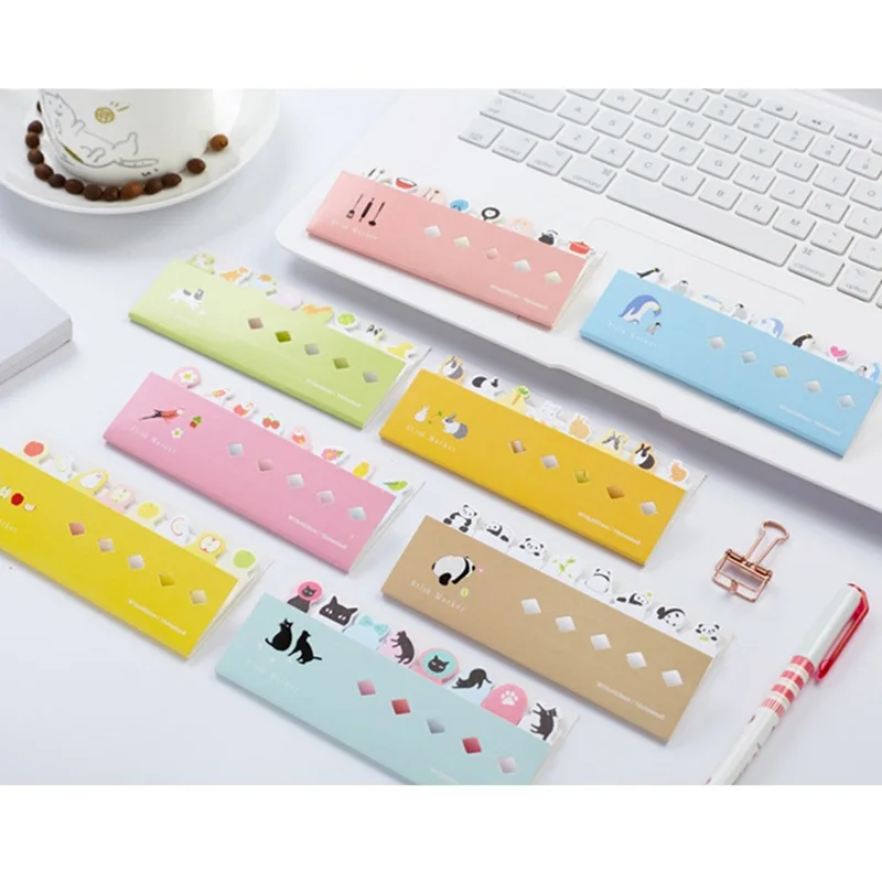 

8 pcs/Lot Cute animal sticky note Post memo pads Decorative diary sticker Dog cat penguin Stationery School supplies F730