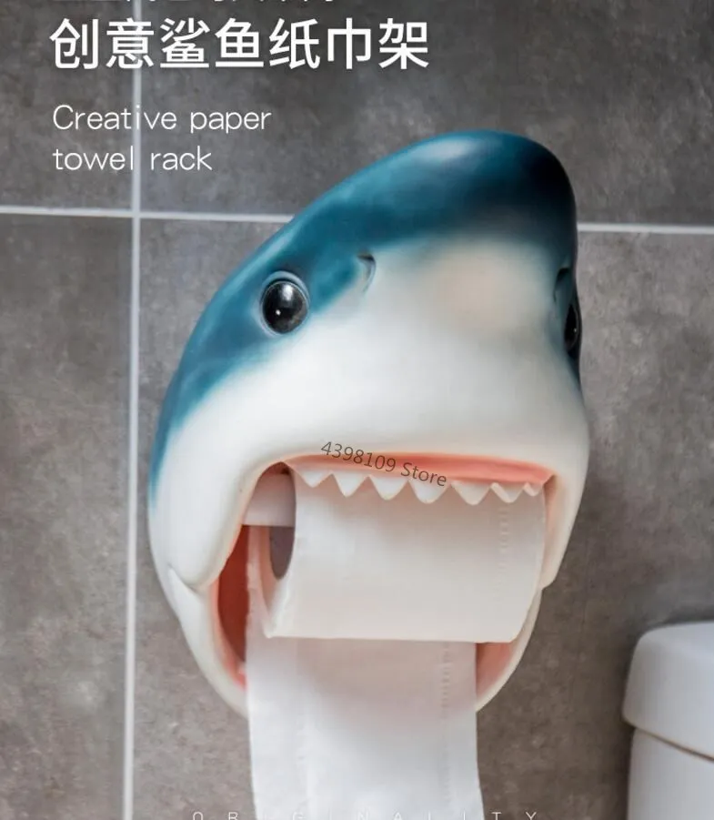 

Creative toilet paper holder cute animal tissue box toilet paper roll paper holder wall toilet paper roll paper toilet paper tra