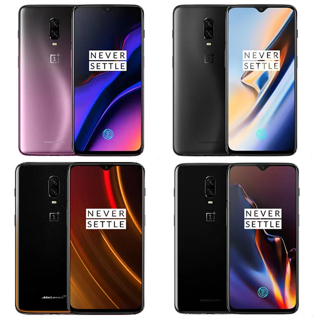 Oneplus 6T мобильного телефона 6/8GB RAM 128/256 ГБ ROM Snapdragon 845 Octa Core 6,4" Двойная камера разблокировка экрана NFC для мобильного телефона