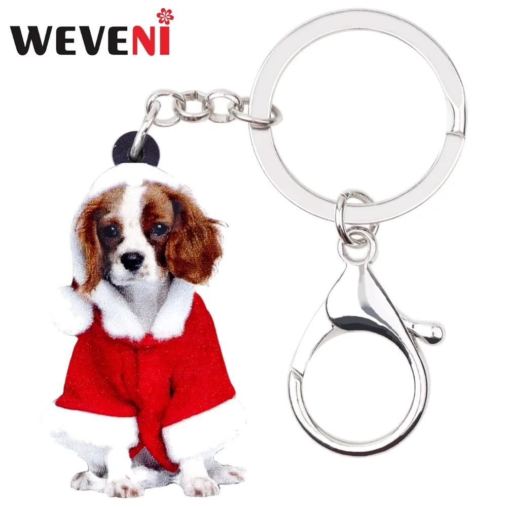 Акриловые рождественские костюмы WEVENI Подвеска для женщин и девушек в виде собаки