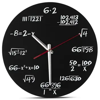 

Math Wall Clock - Unique Wall Clock - Each Hour Marked by a Simple Math Equation