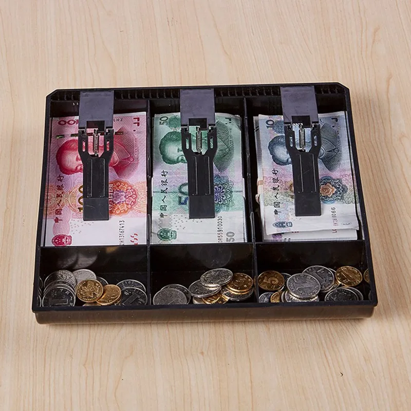 

Black/White Money Cash Coin Register Insert Tray Replacement Cashier Drawer Storage Register Tray Box Classify Store
