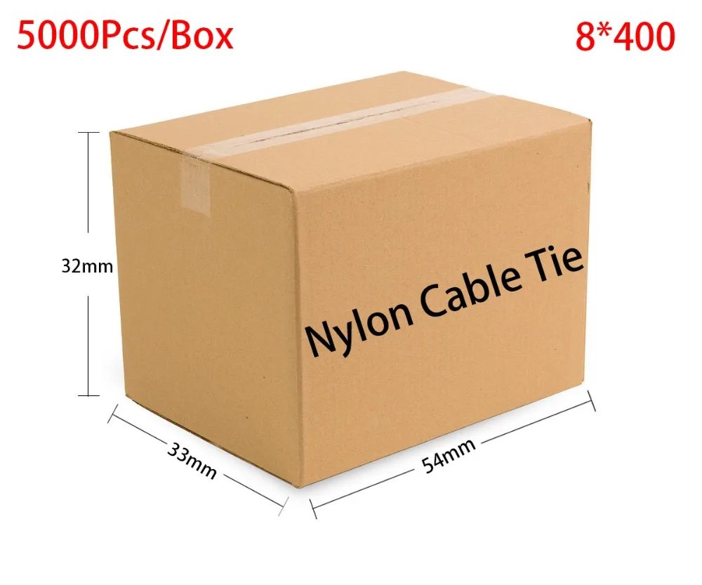 

5000pcs/Box 8*400 8x400 width 7.6mm Self-Locking White Black Red Blue Yellow Green Nylon Wire Cable Zip Ties.Cable Ties