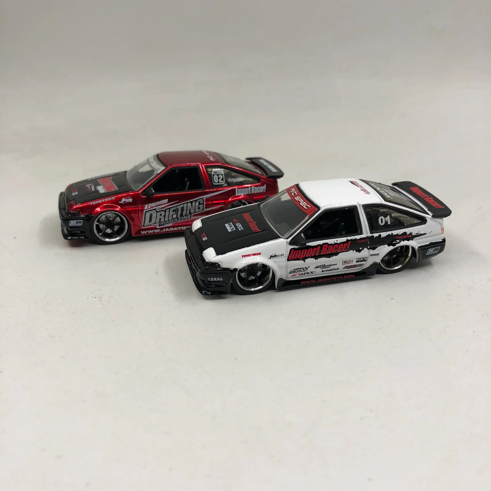 

1:64JADA Best Toyota AE86 Racing Real Gold Car Model