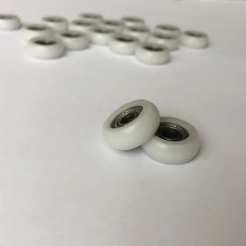 

20pcs 4*16*6mm circular arc type nylon coated plastic bearings embedded 604ZZ