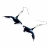 Bonsny Acrylic Ocean Killer Whale Earrings Big Long Dangle Drop Animal Whale Jewelry For Women Girls Gifts Accessories Bijoux ► Photo 3/5