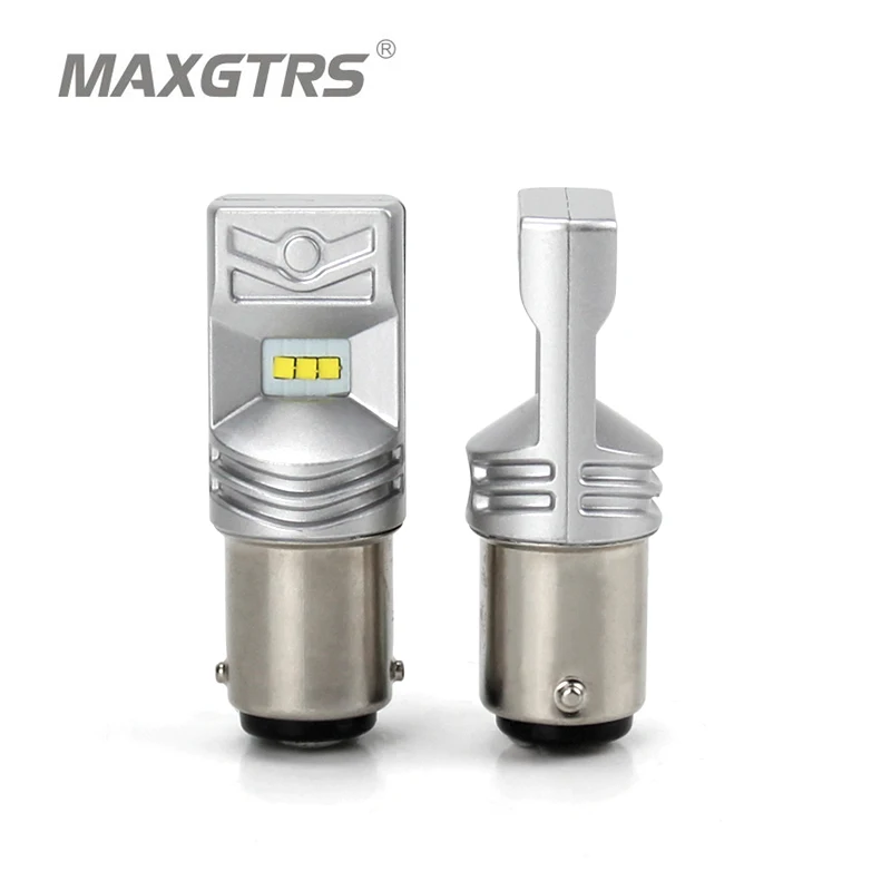 2x High Power S25 1157 800LM 6500K BA15D LED Bulb Auto For Turn Signal Lights Reverse Brake Stop Lamp Car Light Source | Автомобили и