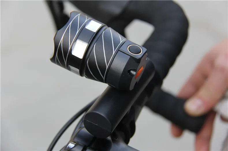 Excellent kava Bicycle Light Power Bank Waterproof USB Rechargeable Bike Light Side Warning Flashlight 700 Lumen 18650 2000mAh 5 Modes 18