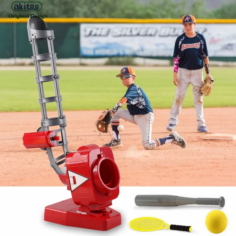 Akitoo 1430 теннисные уличные игрушки для родителей и детей, спортивный детский сад, спортивное оборудование, бейсбольная Автоматическая игрушка-диспенсер