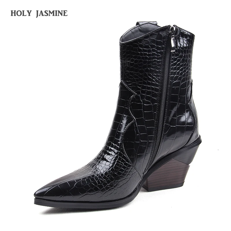 bottines bout pointu femme