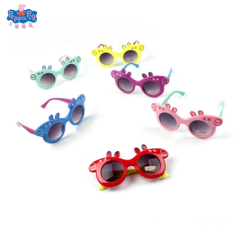 

Peppa Pig Toys Children's Glasses Boys Girls Birthday Party Decorations Cartoon Characters Figure Model Toys Gifts