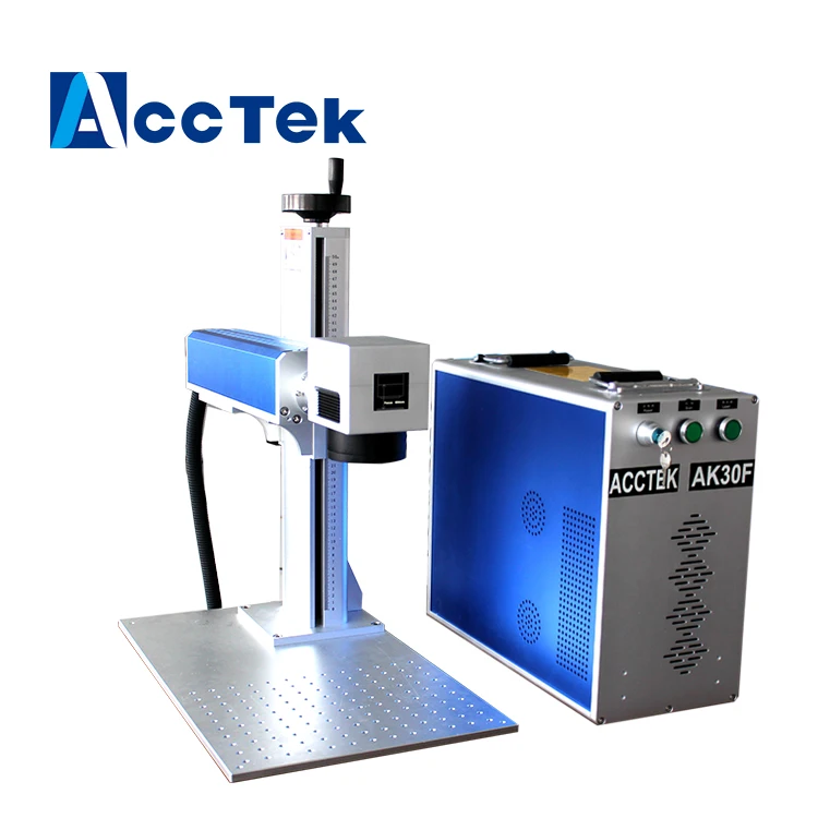 ACCTEK Ring jewelry metal laser engraving machine 30w fiber laser