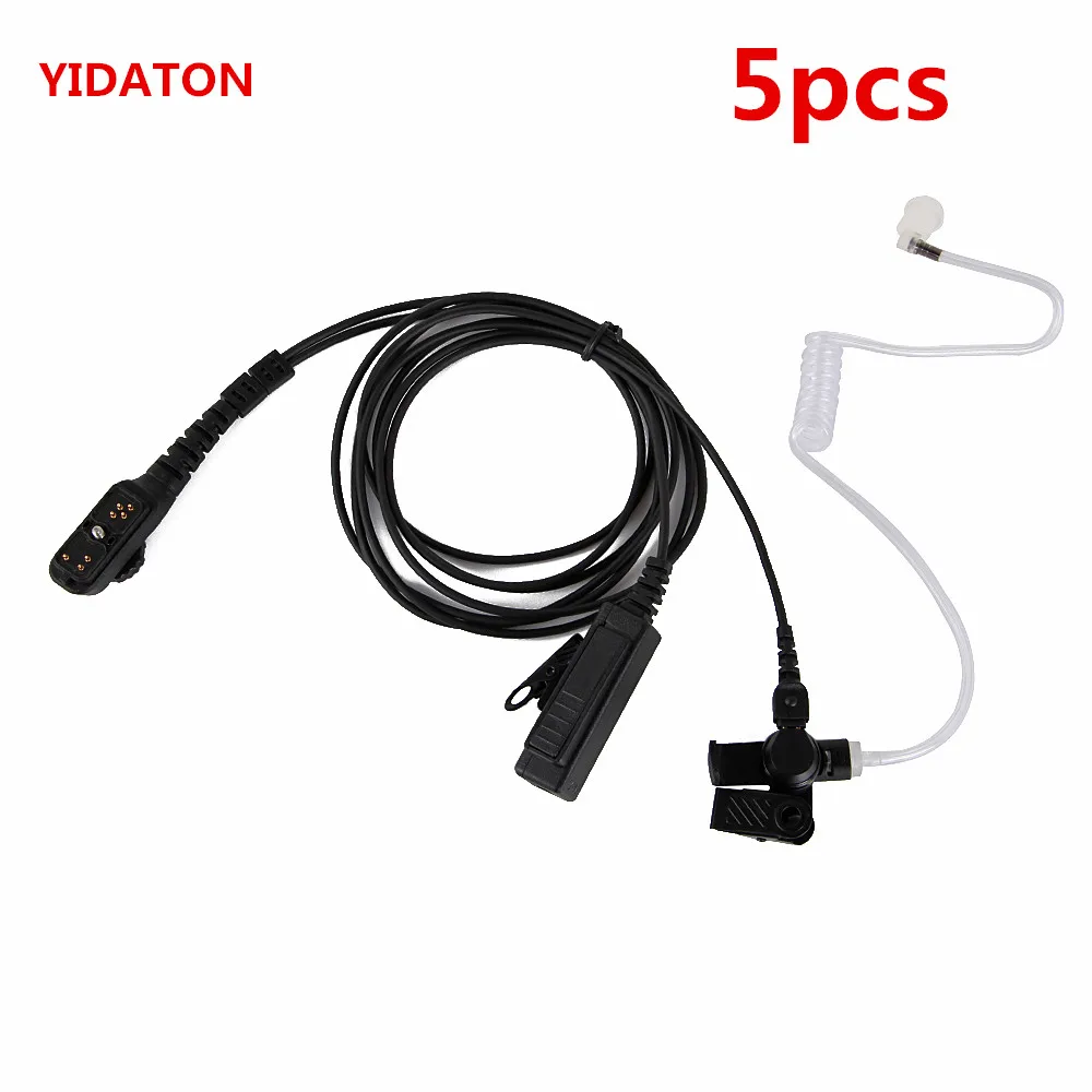 YIDATON 5PCS Headset Earpiece for Hytera HYT PD700 PD700G PD702G PD705G PD752 PD780 PD782 PD785 PD785G Walkie Talkie Earpiece