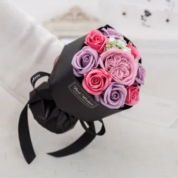 

On mother's day gift, Austin hands a bouquet of rose flowers Free Shipping