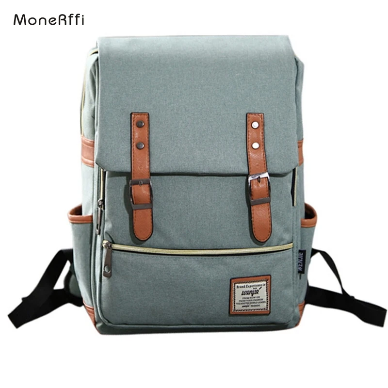 

MoneRffi Backpack Laptop Women Canvas Bags Travel Casual Rucksack Casual Bag School Bags For Teenager Large Capacity Bagpacks