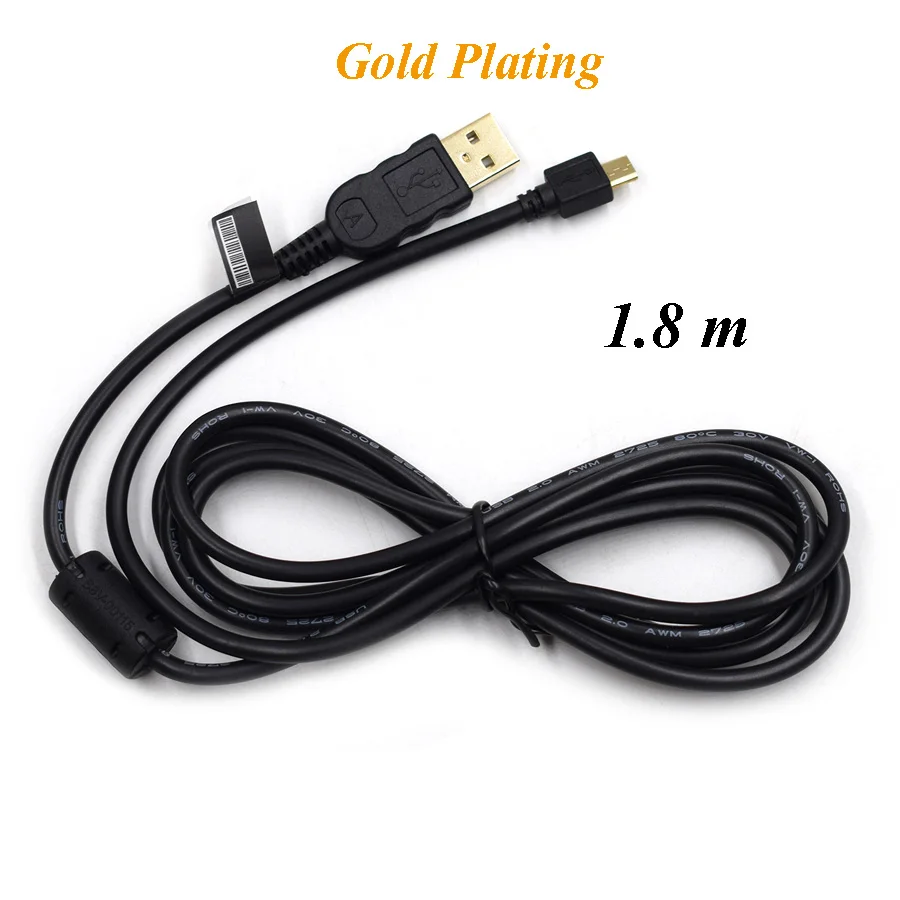 

PS4 Slim Pro Power Adapter Gold Plating USB Charging Data Transfer Cable for Sony Palystation 4 Game Console / Other USB Device