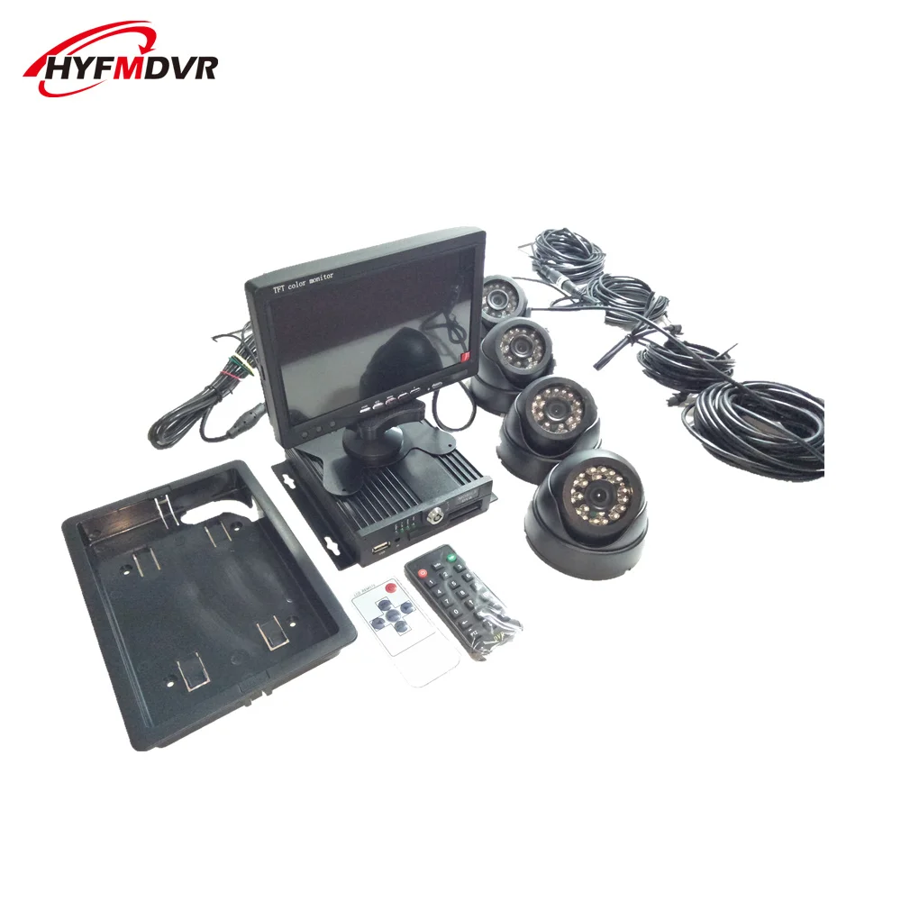 Автобус DVR 4 канала, набор для мониторинга легковых автомобилей, один миллиона пикселей, оборудование для наблюдения за транспортными средс... Автобус DVR 4 канала, набор для мониторинга легковых автомобилей, один миллиона пикселей, оборудование для наблюдения за транспортными средс...