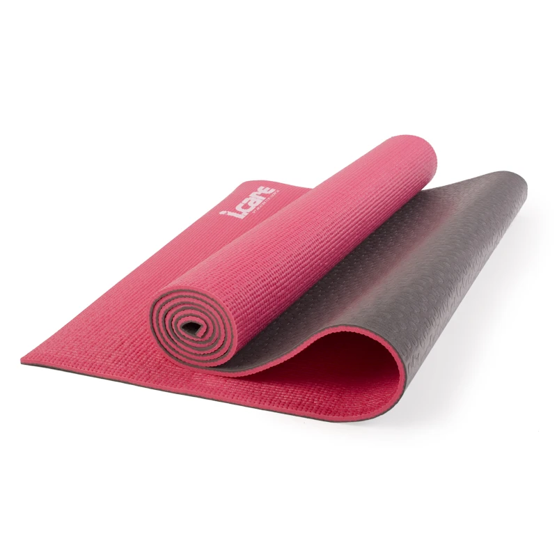 

Joerex 6mm Thick 173 x 61cm Eco-friendly Dual Layer YOGA Pilates Mat PVC Exercise Fitness Non Slip Floor Play Mats with Mesh Bag