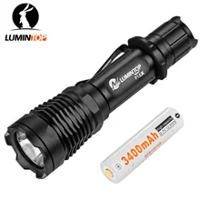 Lumintop p16x + 18650 linterna con batería de linterna táctica con el cree xm-l2 led antorcha tipo max670 lúmenes