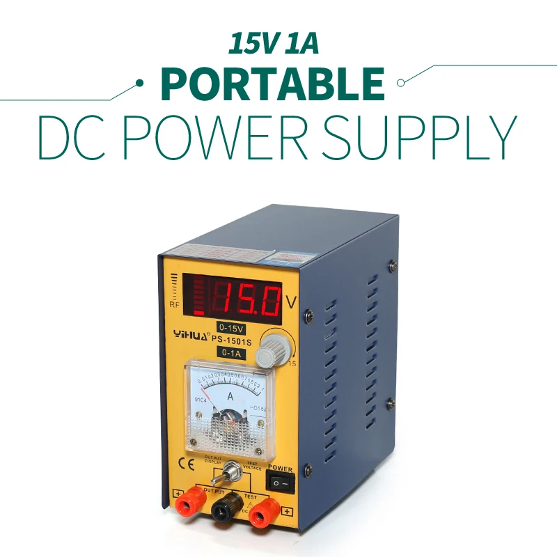 

Light weight Mini YH-1501S Variable Voltage Regulated Power Supply