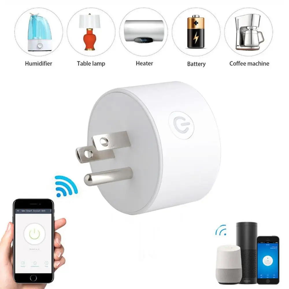 

WIFI US Plug Smart Timing Socket by Homekit Wireless Outlet Voice Intelligent Control Work with Alexa Google home RC Car