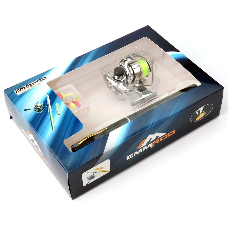 EMMROD 1M Mini Portable pen-fishing Small Sea Otter Throwing Sandpiper Rod XH1