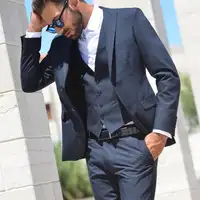 Мужские Роскошные свадебные синие мужские костюмы traje hombre мужской костюм slim fit mariage homme лучшее мужская куртка брюки; жилет