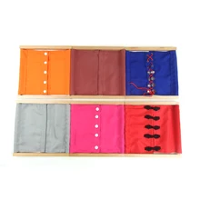 Niños Montessori Juguete Del Bebé Paño Vestidor 1 Lote = 12 Unids Aprendizaje Pre-enseñanza Preescolar Educación Formación Brinquedos Juguets