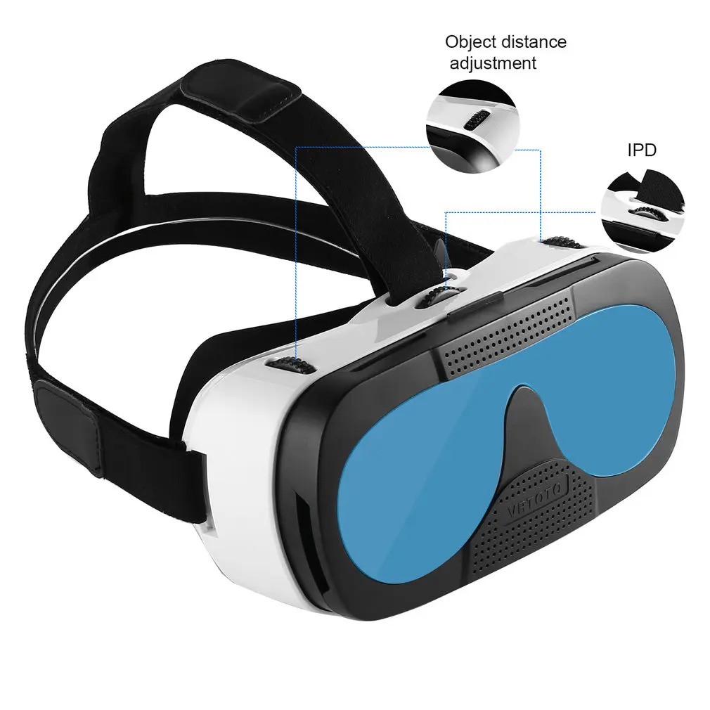 LESHP Blu-ray Glass Lens 3D VR Glasses Virtual Reality Headset Movie Game Anti-ultraviolet Anti-dizziness Better Thermal