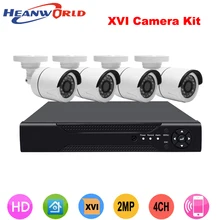 Heanworld AHD 4CH 1080 P HD наружная система видеонаблюдения комплект камеры видеорегистратора HDMI камера видеонаблюдения День/Ночное Видение камера