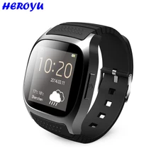Smart Uhr Bluetooth Tragbare Geräte Smartwatch M26 LED Musik-player Pedometer Schlaf-tracker für Android IOS vs U8 gt08 dz09